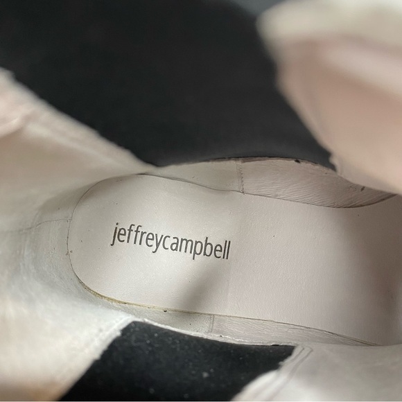 Jeffery Campbell Emrys White Leather Chelsea Bootie 8 - Picture 13 of 16